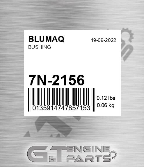 7N-2156 Bushing for BLUMAQ