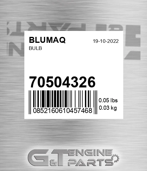 70504326 Bulb for BLUMAQ