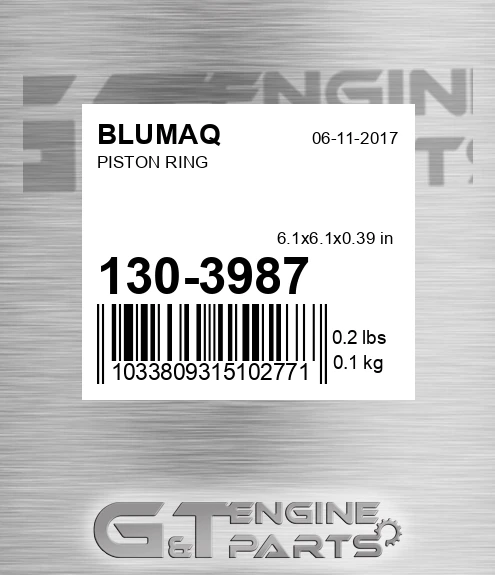 130-3987 Piston Ring for BLUMAQ