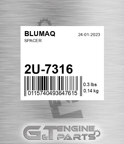 2U-7316 Spacer for BLUMAQ