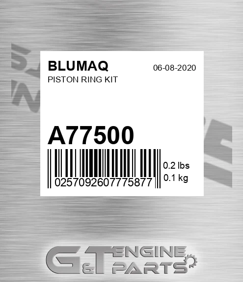 A77500 Piston Ring Kit