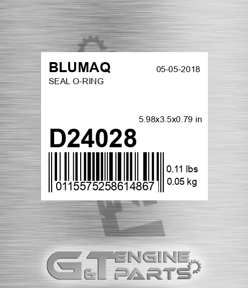 D24028 Seal O-ring
