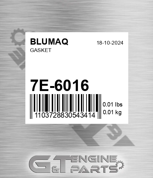 7E-6016 Gasket