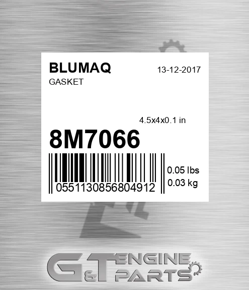 8M-7066 Gasket for BLUMAQ
