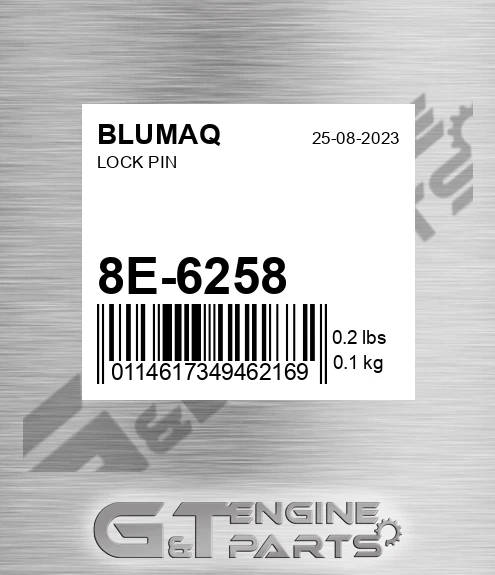 8E-6258 Lock Pin for BLUMAQ