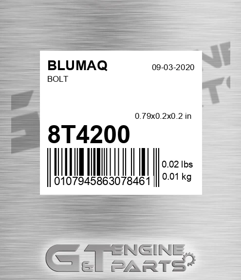 8T-4200 Bolt for BLUMAQ