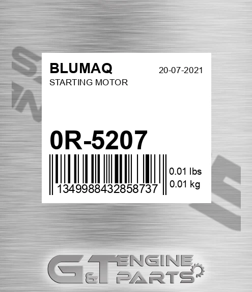 0R-5207 Starting Motor