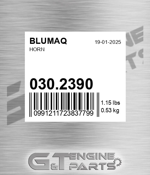 030.2390 Horn for BLUMAQ