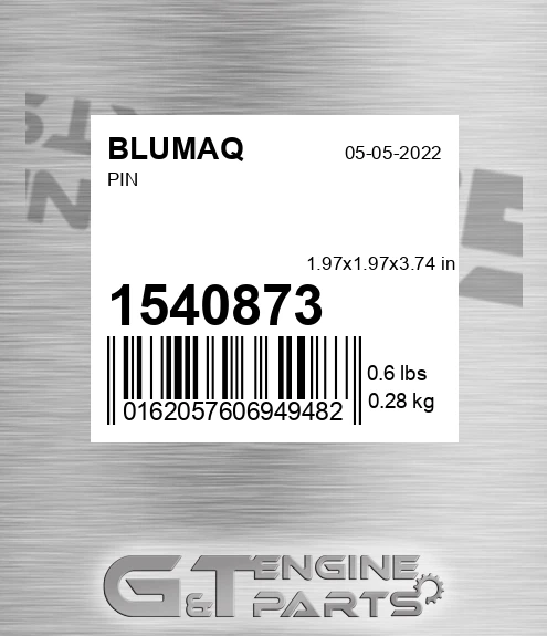 154-0873 Pin for BLUMAQ