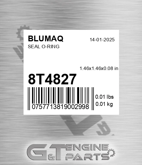 8T-4827 Seal O-ring for BLUMAQ