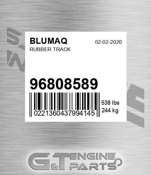 96808589 BLUMAQ Rubber Track