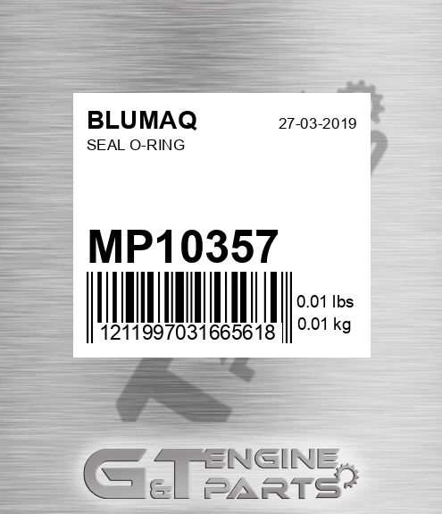 MP10357 Seal O-ring
