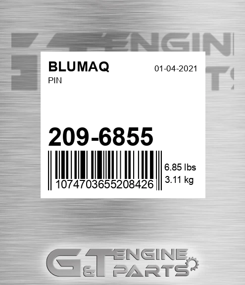 209-6855 Pin for BLUMAQ