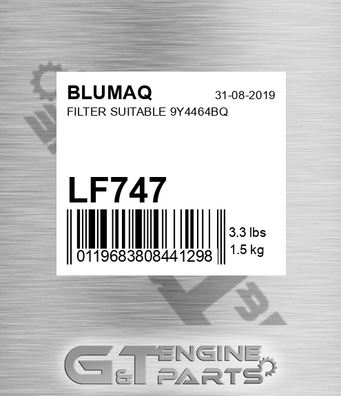 LF747 BLUMAQ Filter Suitable 9y4464bq