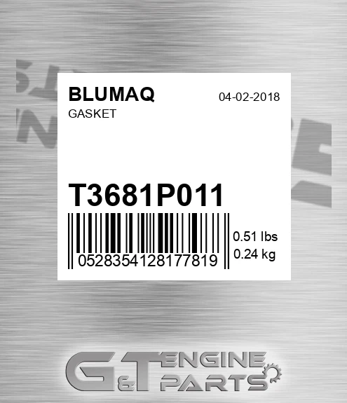 T3681P011 Gasket for BLUMAQ