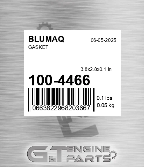 100-4466 Gasket for BLUMAQ