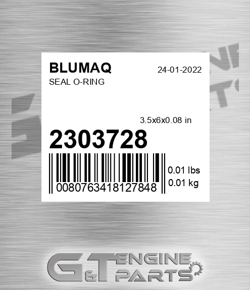230-3728 Seal O-ring for BLUMAQ