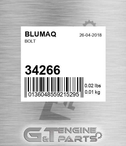 34266 BLUMAQ Bolt