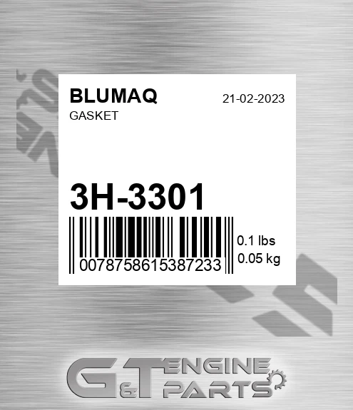 3H-3301 Gasket for BLUMAQ
