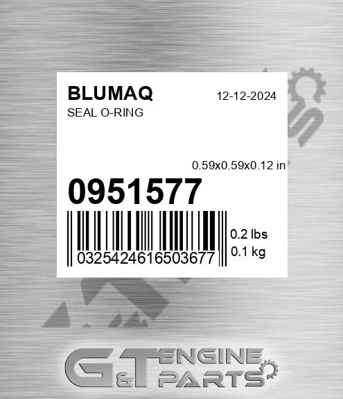095-1577 Seal O-ring for BLUMAQ