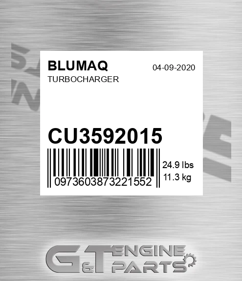CU3592015 Turbocharger