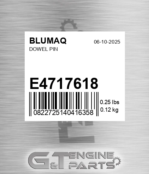E4717618 Dowel Pin
