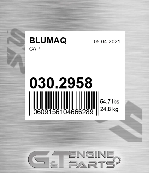 030.2958 Cap for BLUMAQ