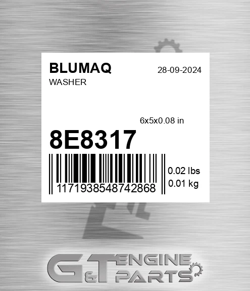 8E-8317 Washer