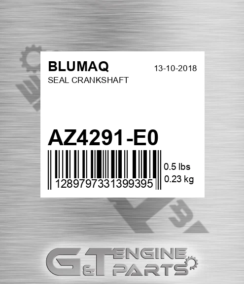 AZ4291-E0 Seal Crankshaft for BLUMAQ