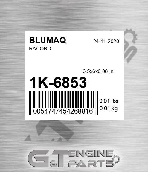 1K-6853 Fitting for BLUMAQ