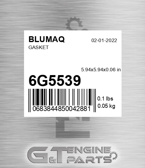 6G-5539 Gasket for BLUMAQ