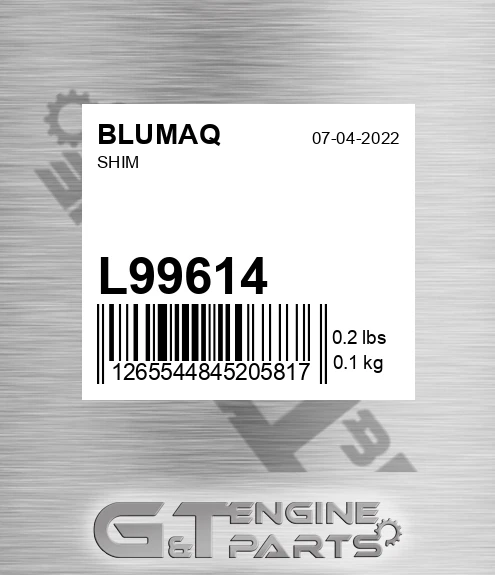 L99614 Shim for BLUMAQ