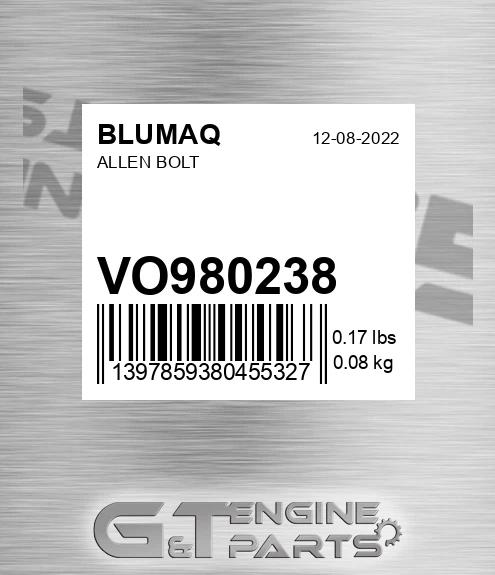VO980238 Allen Bolt for BLUMAQ