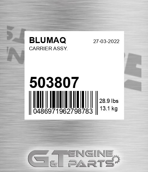503807 Carrier Assy. for BLUMAQ