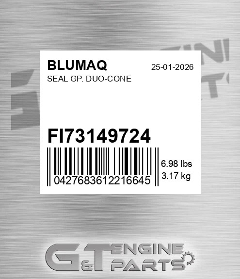 FI73149724 Seal Gp. Duo-cone for BLUMAQ