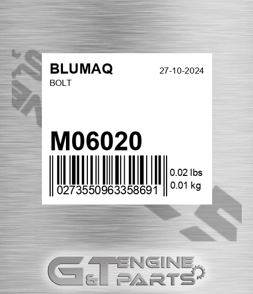 M06020 BLUMAQ Bolt