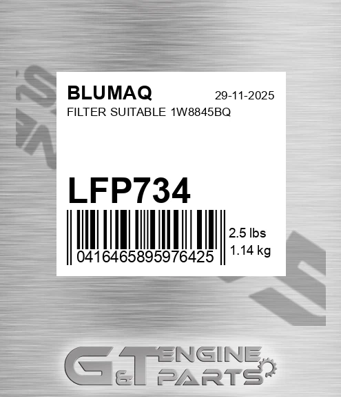 LFP-734 Filter Suitable 1w8845bq for BLUMAQ