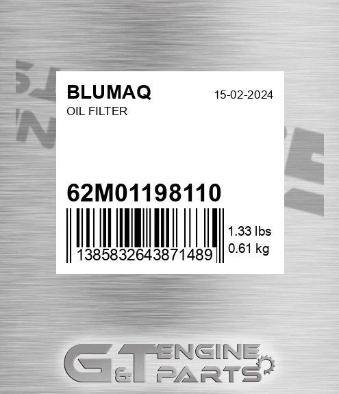 62M01198110 Hydraulic Filter for BLUMAQ