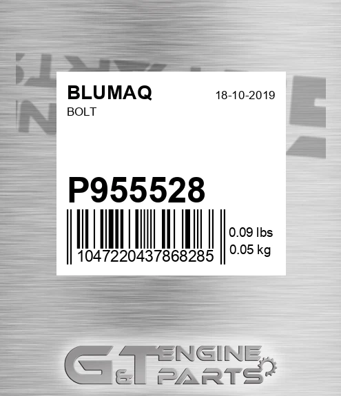 P955528 Bolt for BLUMAQ