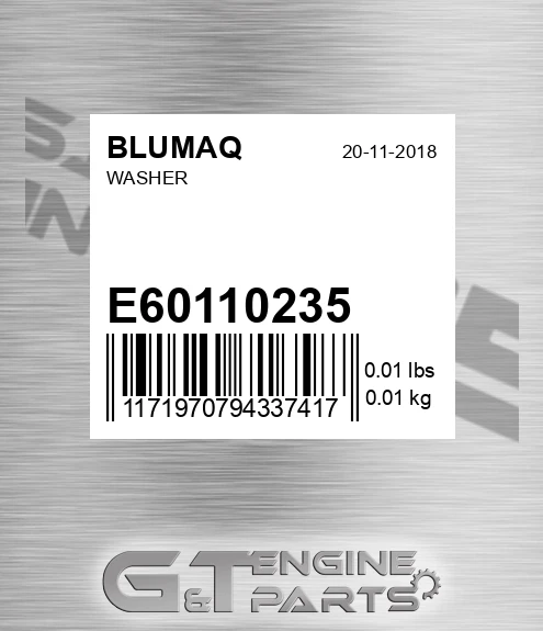 E60110235 Washer