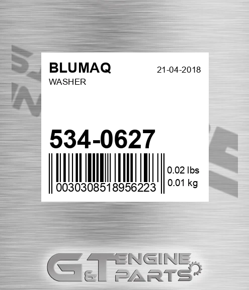 534-0627 Washer for BLUMAQ