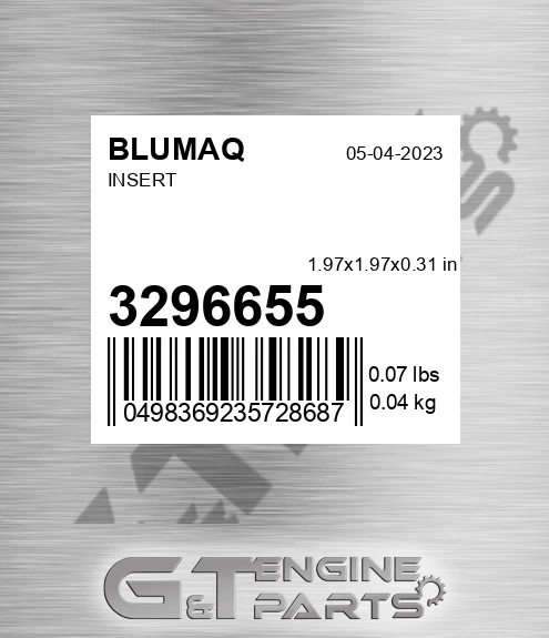 329-6655 Insert for BLUMAQ