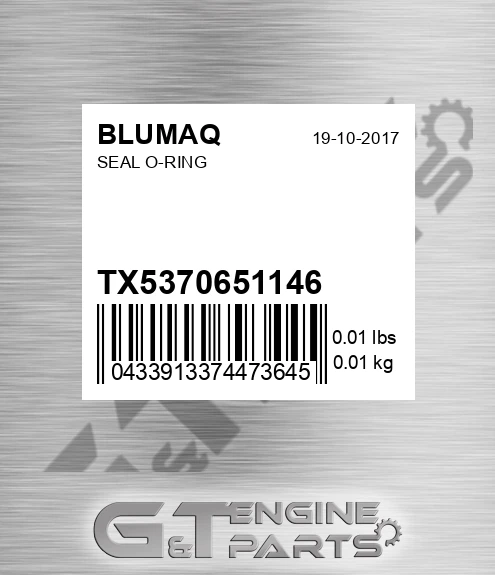 TX5370651146 BLUMAQ Seal O-ring