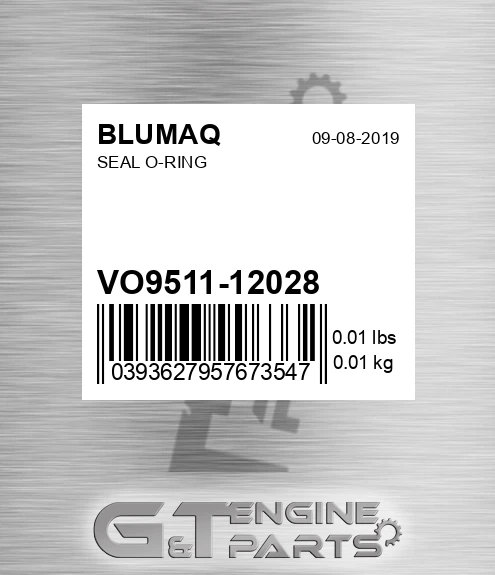 VO9511-12028 Seal O-ring for BLUMAQ