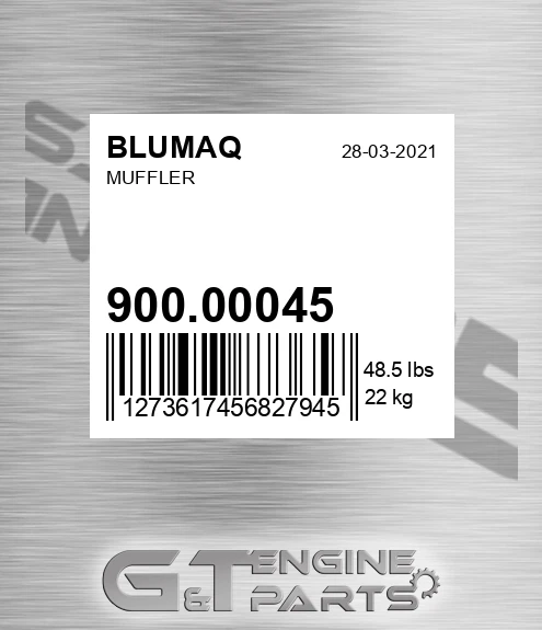 900.00045 Muffler for BLUMAQ
