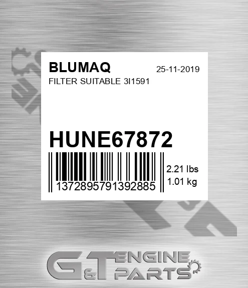 HUNE67872 Filter Suitable 3i1591 for BLUMAQ