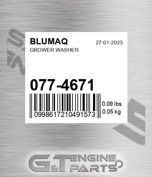 077-4671 Grower Washer for BLUMAQ