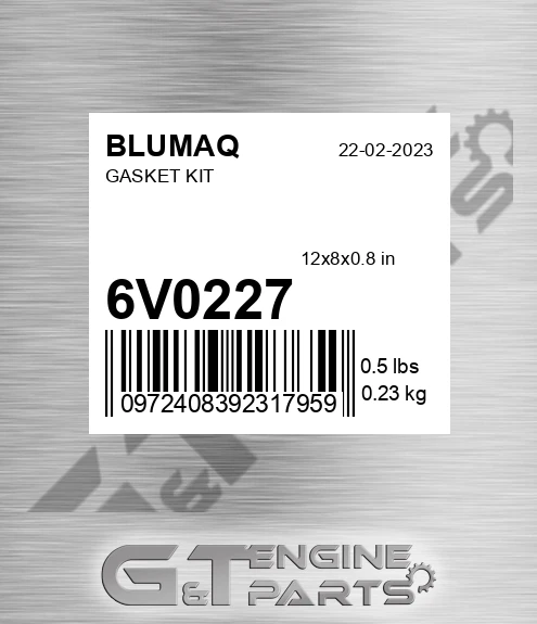 6V-0227 Gasket Kit for BLUMAQ