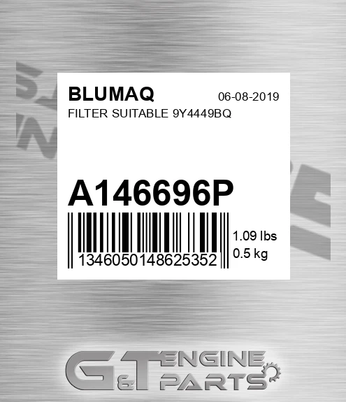 A146696P Filter Suitable 9y4449bq