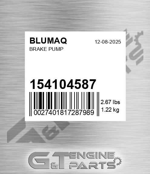 154104587 Brake Pump